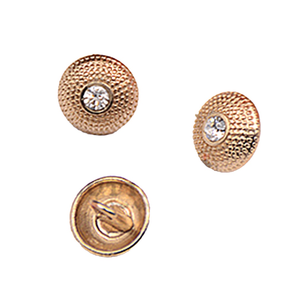 Doted Design Center Stone Shank Button