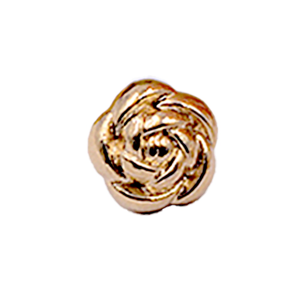 Flower Shape Metal Shank Button