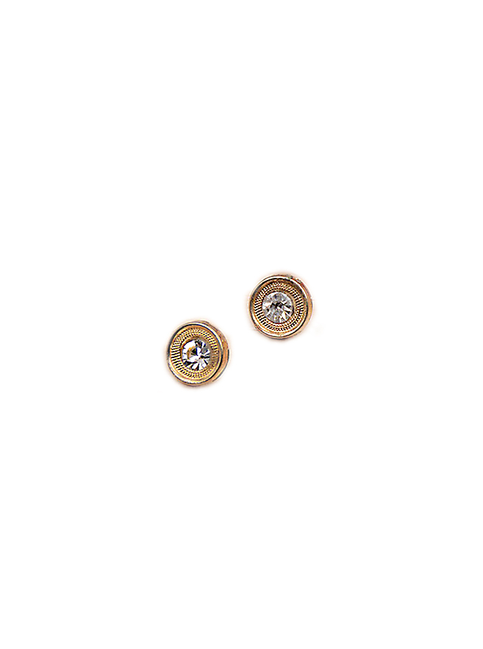 Round Shape with Stone Metal Shirt Button