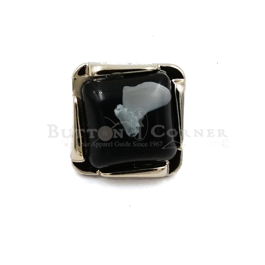 UV Design Square Shape Plastic Button
