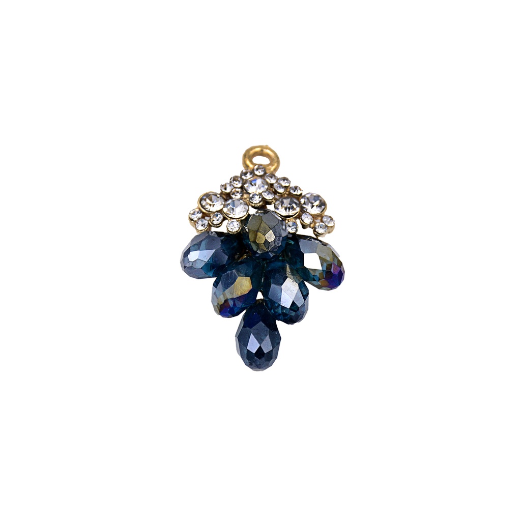 Fancy Grapes Shape Crystal Button