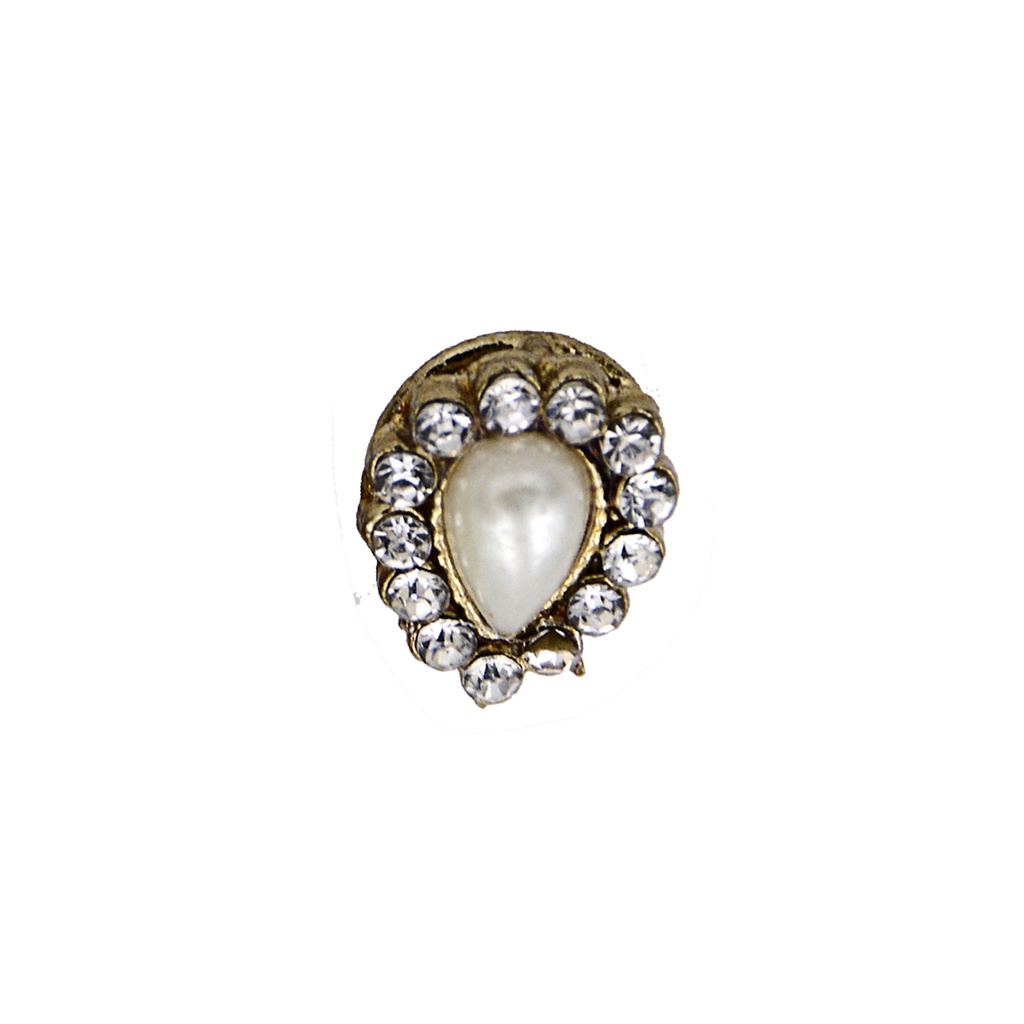 Fancy Kundan Bead Button