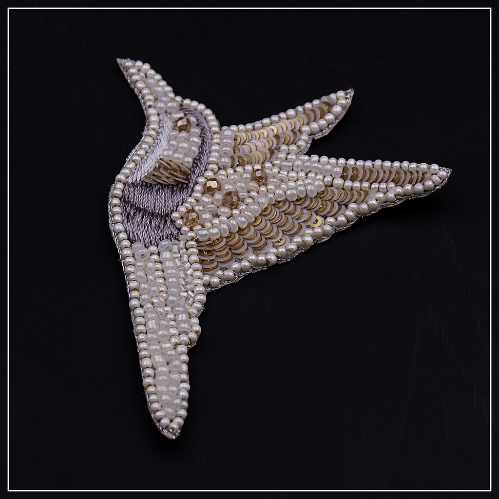 Flying Spparow Hand Made Motif