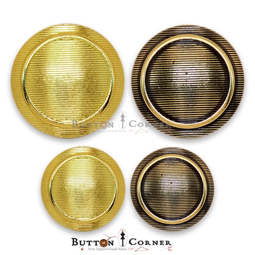 Metal Button With Border Outline