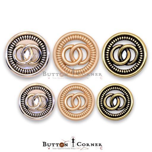 Infinity Design Metal Suiting Button