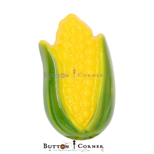 [PB100 YELLOW GREEN] Yellow Corn & Husk Shank Button
