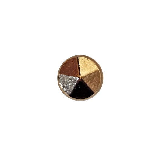 [MBT177 GOLD] Pyramid Shape Metal Shank Button