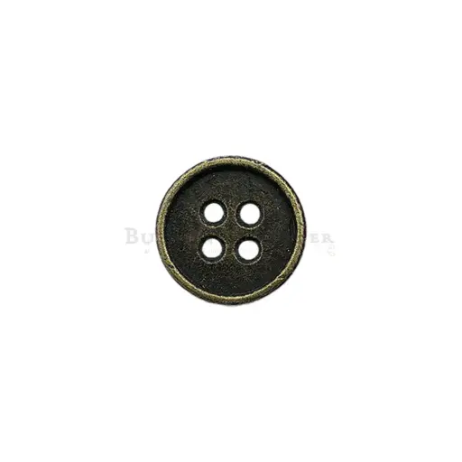 [MBT464 ANTIQUE BRASS] Mesh Design 4 Hole Shirt Button
