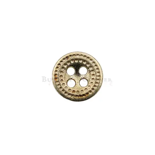 [MBT470 GOLD] Dotted Design 4 Hole Shirt Button