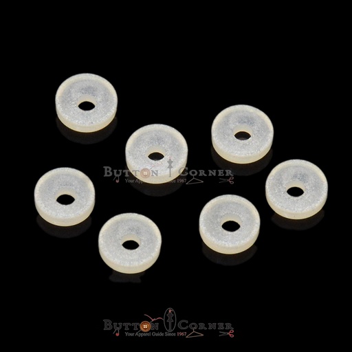 [PB484 TRANSPARENT] Round One Hole Plastic Button