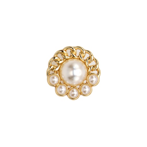 [86301 24L] Flower Shape Rhinestone Button