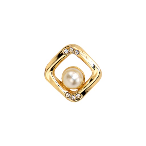 [86314 24L] Centre Pearl Rhombus Shape Button