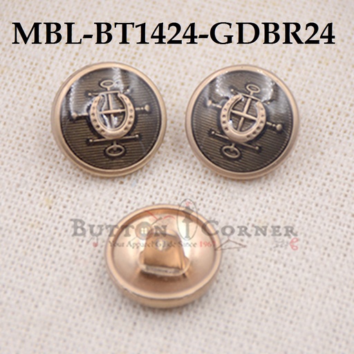 Horseshoe & Whip Hunting Button