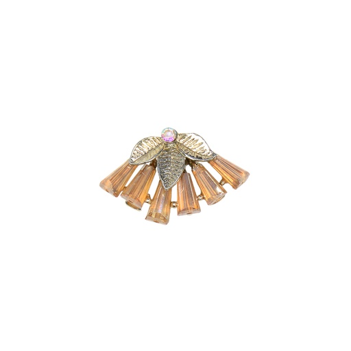 Fancy Button With Gold Leaf's