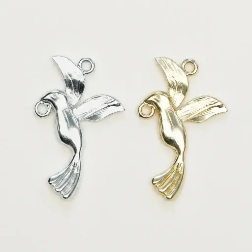 Metal Dove Bird Pendant