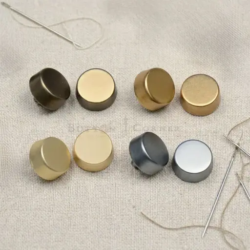 Smooth Surface Classic Metal Shirt Button