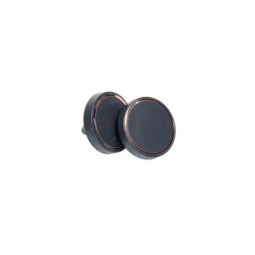 Shirt Button With Shinny Copper Ring