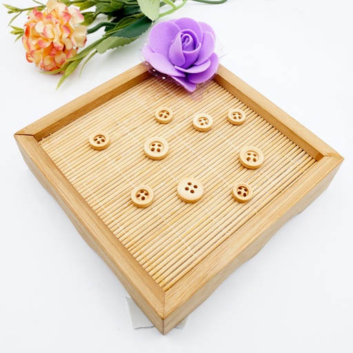 Wooden Button Art Cut Shape