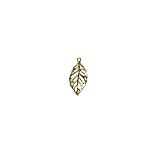 [2452 GOLD] Openwork Design Leaf Shape Pendant