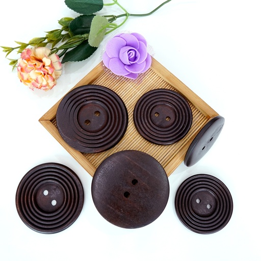 Flatback Style 2 Hole Wooden Button