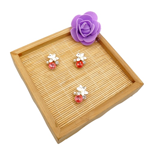 [FY06016 HYACINTH] Trendy Style Crystal Flower Button