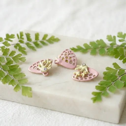 [FA737 PINK] Seashell Bunch Pendant
