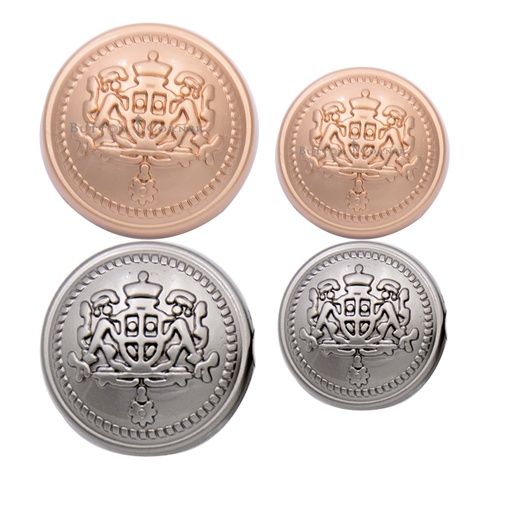 Shield Shape Metal Suiting Button