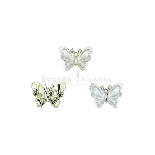 [FA768 WHITE GOLD] Gold Plated Butterfly Pendant