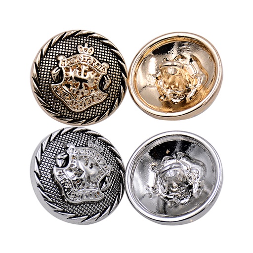 Large Crown Metal Suiting Buttons