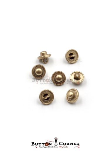 [MBS8902 GOLD] Snap Shape Metal Shirt Button