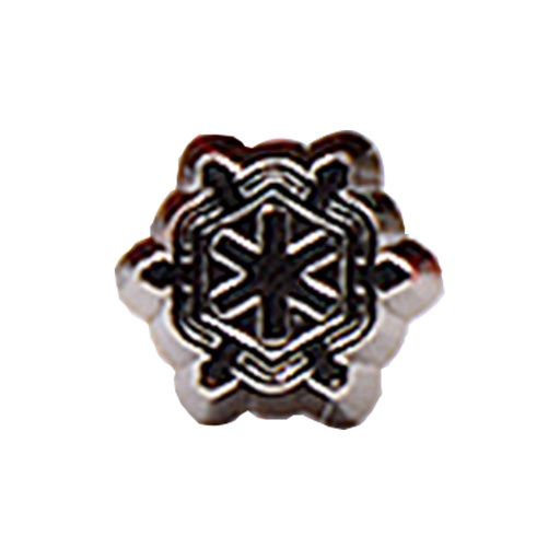 [MBSF913 SILVER] Star Shape Metal Shirt Button