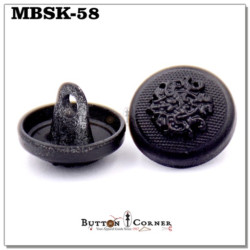[MBSK-58-BLACK] Designing Metal Shirt Button