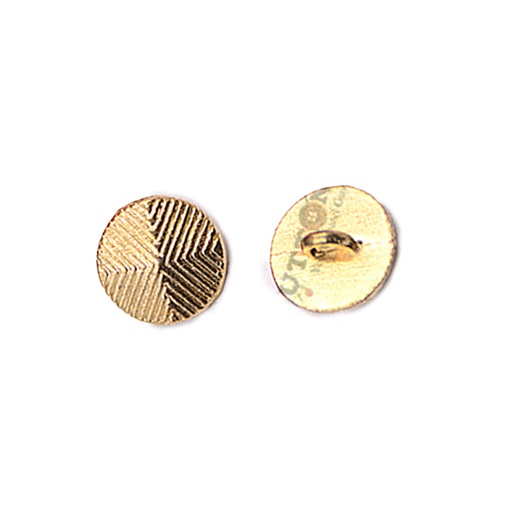 [MBT14-GOLD] Pattern Design Metal Shirt Button