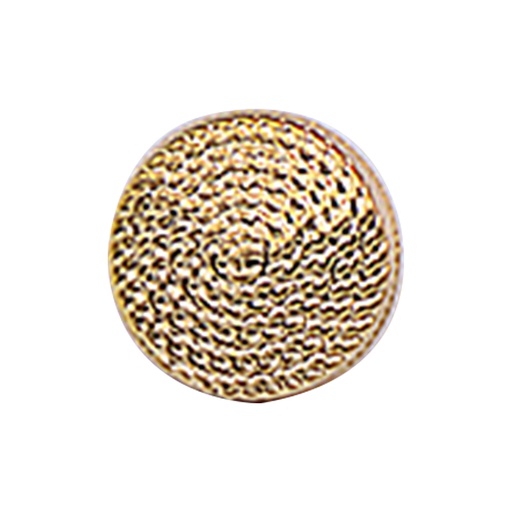 [MBT13-GOLD] Rope Design Metal Shirt Button