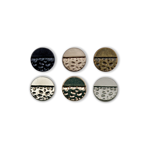 Half Moon Metal Shirt Button