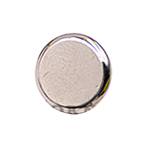 [MBT296-SILVER] Plain Metal Shank Button
