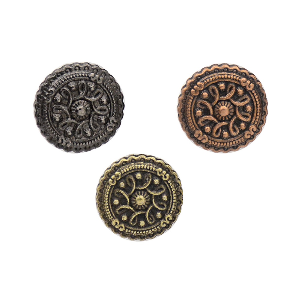 Victorian Metal Shirt Button