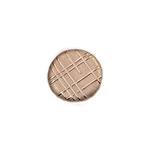 [MBW118-GOLD] Check Design Metal Suiting Button