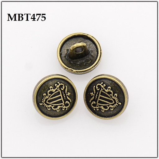 Prade Buckle Logo Metal Shirt Button