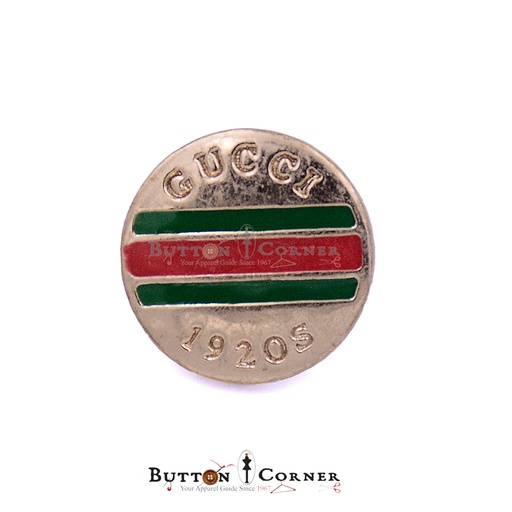[MBW41-GOLD] Metal Suiting Button With Gucci Print