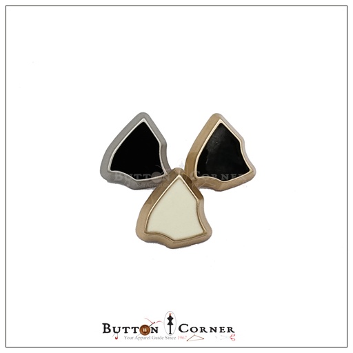 Stone Shape Metal Button