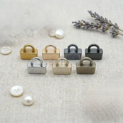 Lock Shape Metal Shank Button