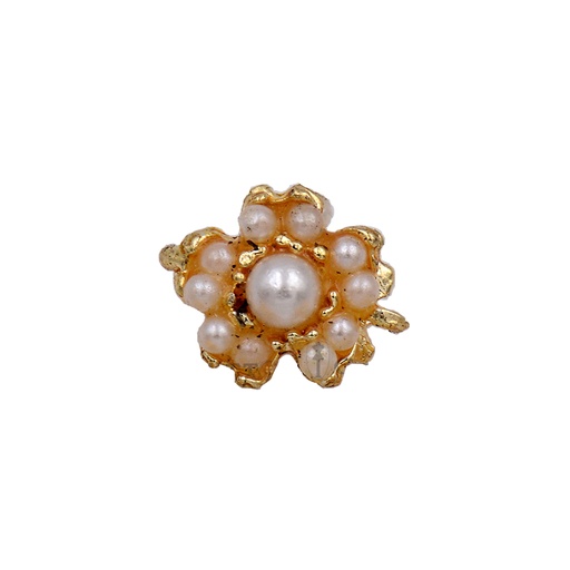 [RJB-600 WHITE] Fancy Button With Pearls