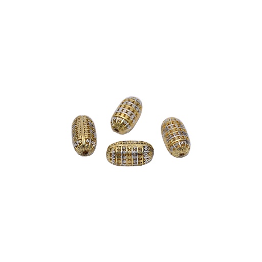 [FA626 SILVER GOLD] Fancy Metal Round Hanging Button