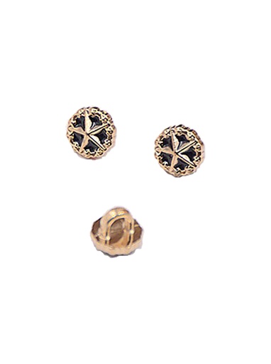 [MBSK2 GOLD BLACK] Star Shape Metal Shirt Button