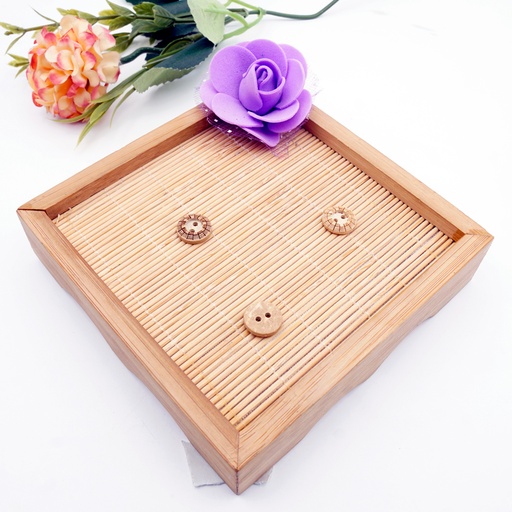 [CB13518 BEIGE] Border Design 2 Hole Coconut Button