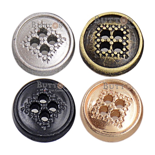 Four-Hole Metal Shirt Button