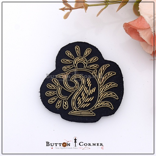 [B/S062] Hand Made Flower Pot Embroidery Patch