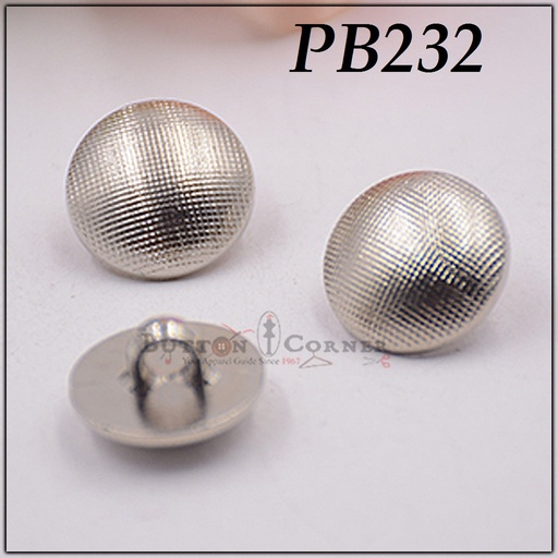 [PB232-SILVER] Plastic Shank Button