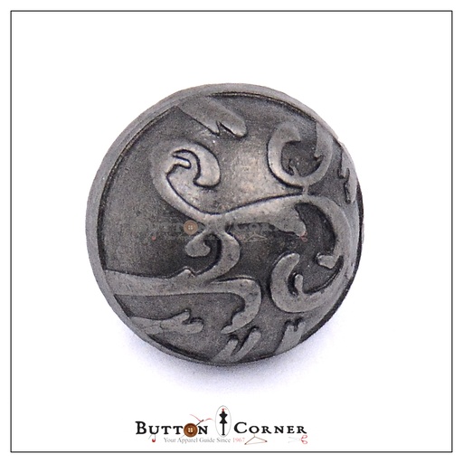 [MBT26 GUN METAL] Design Half Ball Metal Shank Button